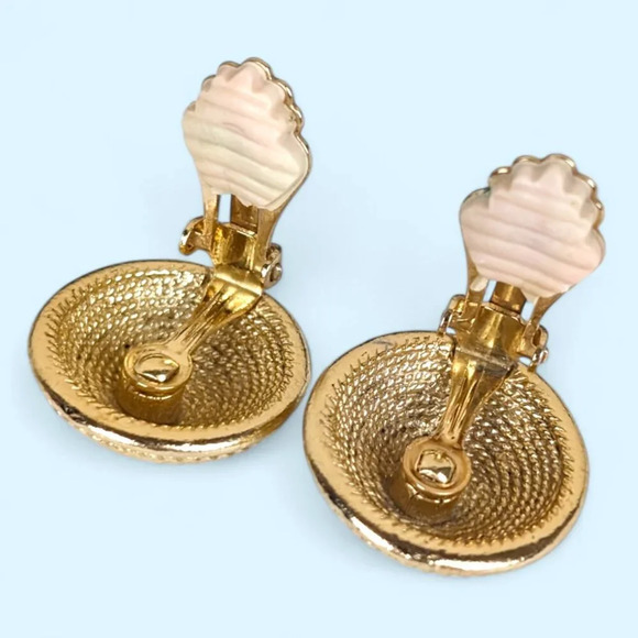 (2/$20) Vintage Sarah Cov Cone Clip-On Earrings - Picture 3 of 5